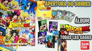Álbum Dragon Ball Todas las Sagas 2023: Apertura 50 sobres colección Definitiva Dragon Ball