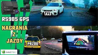 Nagranie z jazdy | Kamera Prz&oacute;d, Tył i Ostrzeżenia | Navitel RS985 GPS