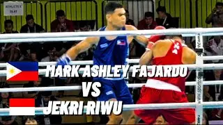MARK ASHLEY FAJARDO PHILIPPINES VS JEKRI RIWU INDONESIA | 33RD SEA GAMES THAILAND 