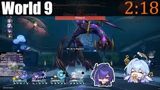 [WR] Simulated Universe World 9 in [2:18] | Honkai: Star Rail Speedrun