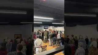 Worshiping the Lord in dedication of our new space on January 5.