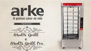 Assador a G&aacute;s Rotativo Arke Multi Grill Pro - Rede Schumann