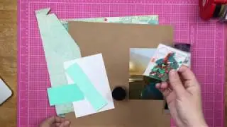 Scrapbook Process: Dreamer // Mixed Media and Sequins