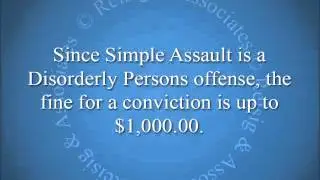 What Is The Penalty For Simple Assault In New Jersey?