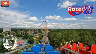 Racer 75 Back Row POV 5K UHD 2022 | Racing PTC Woodie Formerly Rebel Yell | Kings Dominion, Virginia