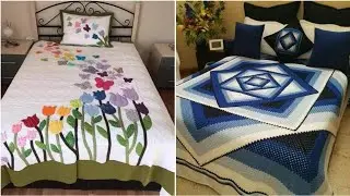 💥Adorable patchwork handmade quilted bedsheet cover by pop up fashion 🌺