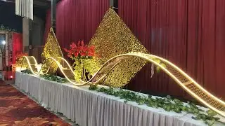 Night Party Wedding Decoration Idea/Wedding Stage Decoration Ideas