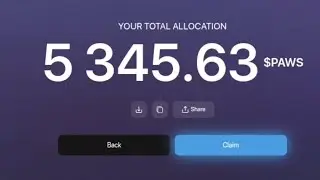 How to claim paws airdrop | claim Paws 🐾 Now