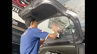 PEMASANGAN KACA FILM 3M FULL DI MOBIL AGYA 2014