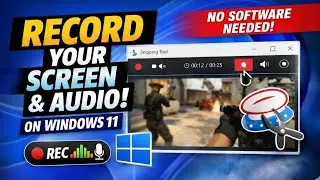 Record Screen with Audio on Windows 11 (No Software Needed!)