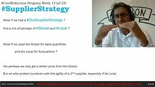 Week 13   Supplier Strategy