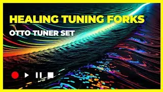 Healing Tuning Forks Otto Tuner Set: 32 Hz, 64 Hz, 128 Hz, 256 Hz, 512 Hz, 1024 Hz, 2048 Hz, 4096 Hz