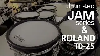 drum-tec Jam series electronic drums performance with Roland TD-25 sound module