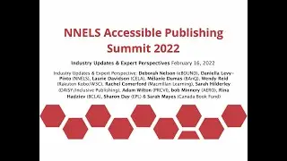 2022 Accessible Publishing Summit | Industry Updates and Expert Perspectives