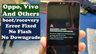 Oppo A5, A3s The Current Image (boot recovery) have been destroyed Fixed