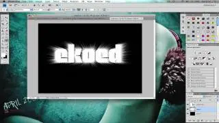 Photoshop: Text Burst Effect