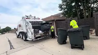 Rumpke loadmaster rear loader garbage truck 