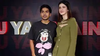 Shanaya Kapoor & Adarsh Gourav Spotted To promote Their Upcoming Film Tu Yaa Main