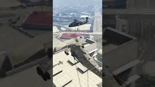Stealth Annihilator￼ Repelling￼ troops on a building. GTA5￼