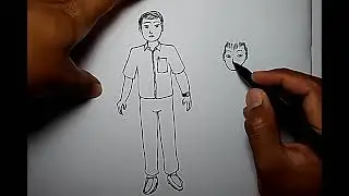 How to draw a man EASY to follow for Neuro Test