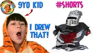 9yo Autistic Savant Draws - Black Knight | Monty Python and the Holy Grail #shorts