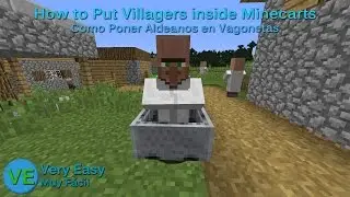 MC 1.12 - How to Easily Put Villagers/Mobs Inside Minecarts