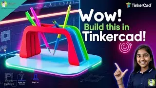 How to Design a 3D Pen Stand in Tinkercad &ndash; Easy Tutorial for Beginners! ✏️🔥#Tinkercad #3DDesign