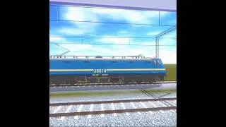 Parallel race train crossing3d Mahamana train race utkarsh train