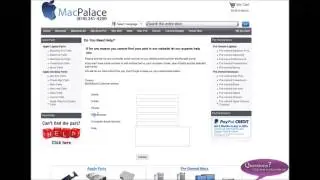 Check Part compatibility with machine serial number MacPalace.com Warning!