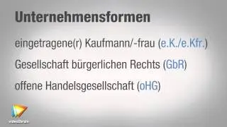 Gesellschaftsrecht &ndash; Grundlagen Tutorial: Trailer |video2brain.com