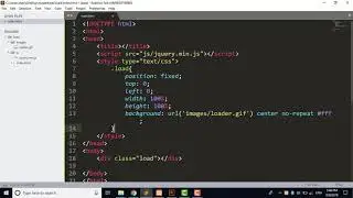 How To Create A Preloader Screen In jQuery (Show Loading Screen While Page Load with jQuery)