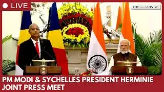 PM Modi, Seychelles President Patrick Herminie hold joint press meet at Hyderabad House in New Delhi