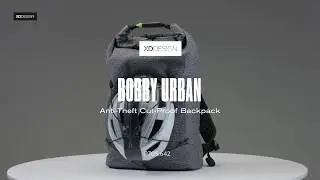Urban Cut Proof Anti-Theft backpack, Grey  -  360 video