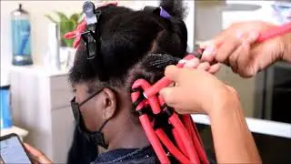 Flexi Rod on 4C Natural Hair