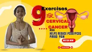 9 Yoga exercises for cervical cancer and PCOD/PCOS periods pain #yoga #healthy #cervical  #cancer