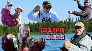 FAMILY CRAPPIE FISHING CHAOS! // Northern Wisconsin.