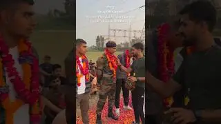 Grand welcome 🎉 fauji bhaiyo ka #shorts #viral #army