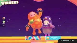 Fall guys first win with big hexagon energy