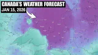 Canada's National Forecast  - Jan 15 | Southern Ontario With Heavy Snow  and Strong Winds