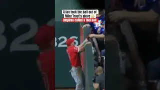Fan took the ball from Mike Trout 😮