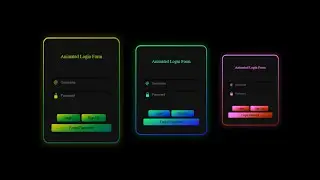 Animated Login form only using HTML and CSS || no JavaScript and jQuery