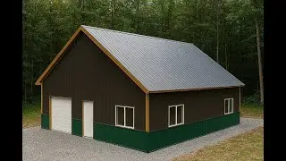 Dream Gable Roof Barndominium: The Ultimate Kit [8/12 Pitch]