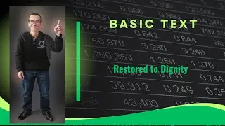 Basic Text restored to dignity jan 05 2026