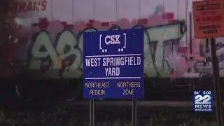 Overnight train car fire at CSX Yard in West Springfield