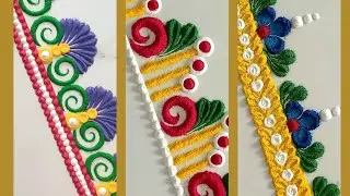 border rangoli #rangolidesigns #easyandsimpleborderrangolidesigns