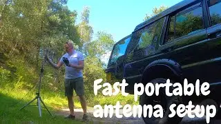 This is my fastest portable antenna set up | HAM RADIO