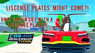 LISCENSE PLATES COMING TO CDT?! | Credits to MirdCDT for the info