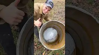 Creating a DIY Burn Barrel in 30 Seconds 🔥 #shorts