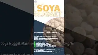 Soya chunks / TVP processing line available @InduEngineeringIndia #machine #manufacturing #food