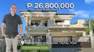 House Tour TH268 | Contemporary Home for sale in Havila Township, Taytay Rizal